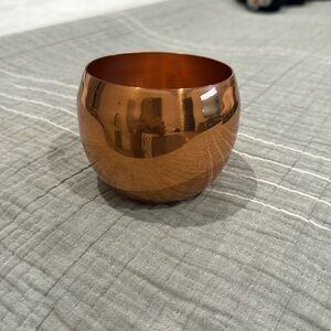 Vintage 1980’s Copper Craft guild 3” ball cup drink ware